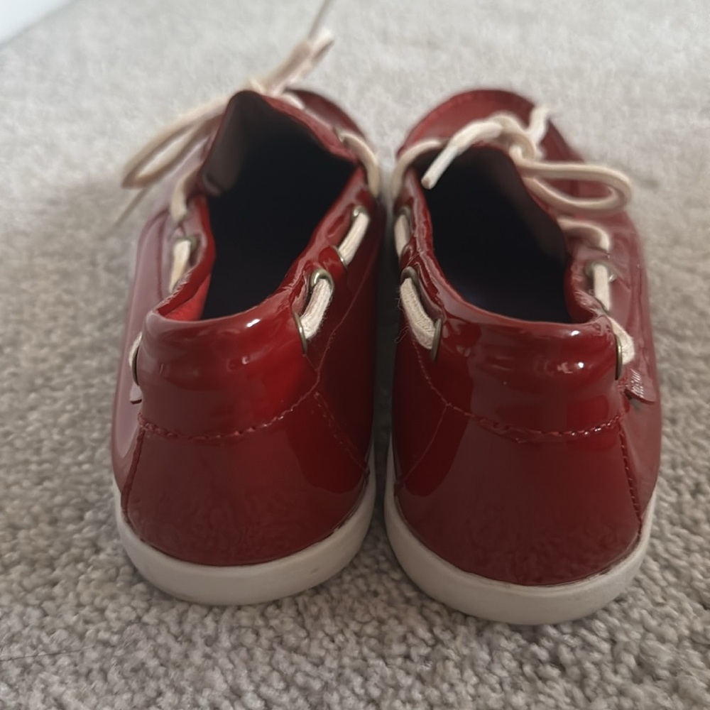Cole Haan Women's Patent Leather Loafer Shoes, Red - Size 7 - Picture 5 of 8